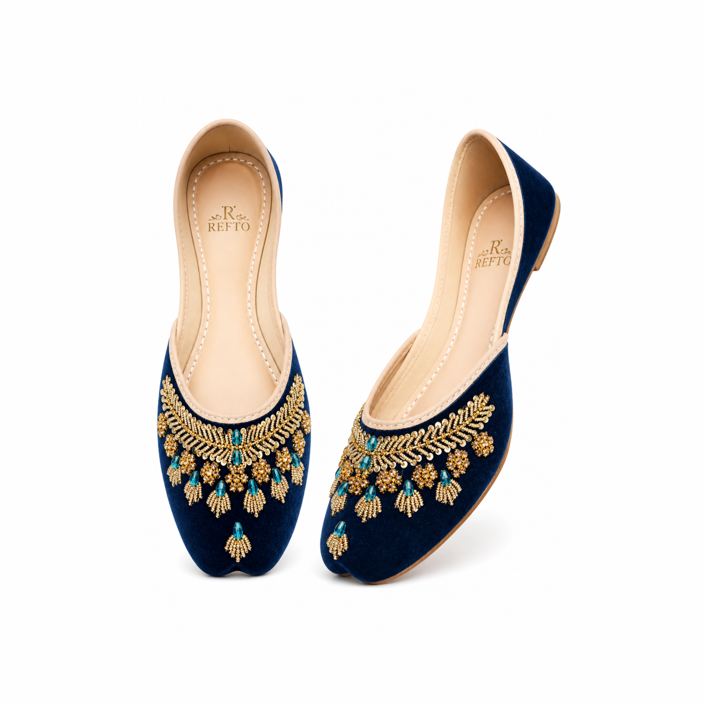 Noor-e-Neel Velvet Khussa