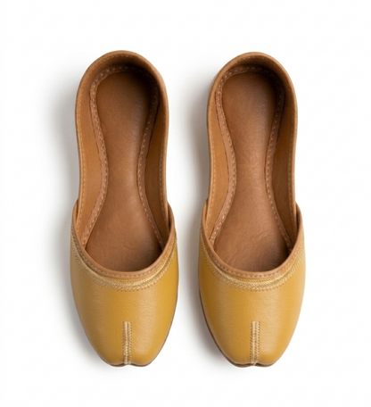Premium Mustard Yellow Khussa