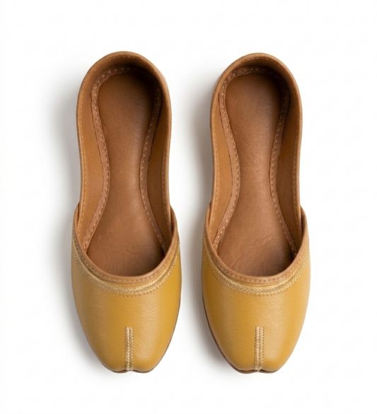 Premium Mustard Yellow Khussa