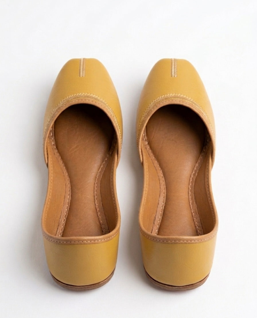 Premium Mustard Yellow Khussa
