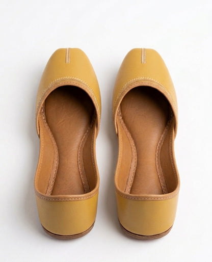 Premium Mustard Yellow Khussa